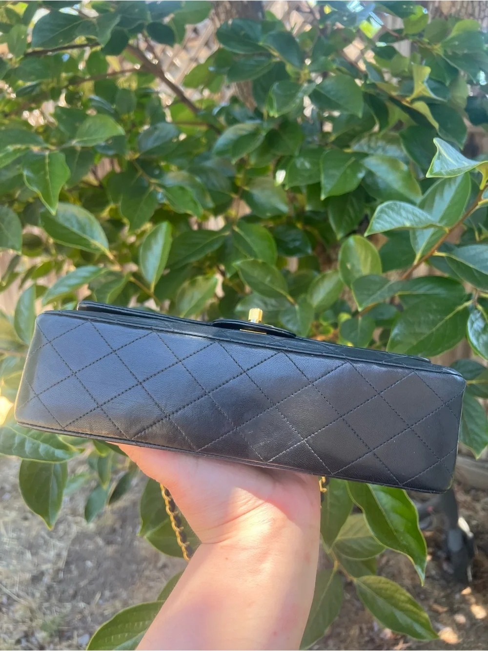 Vintage Chanel Classic Double Flap Black Quilted leather 24K Gold hardware